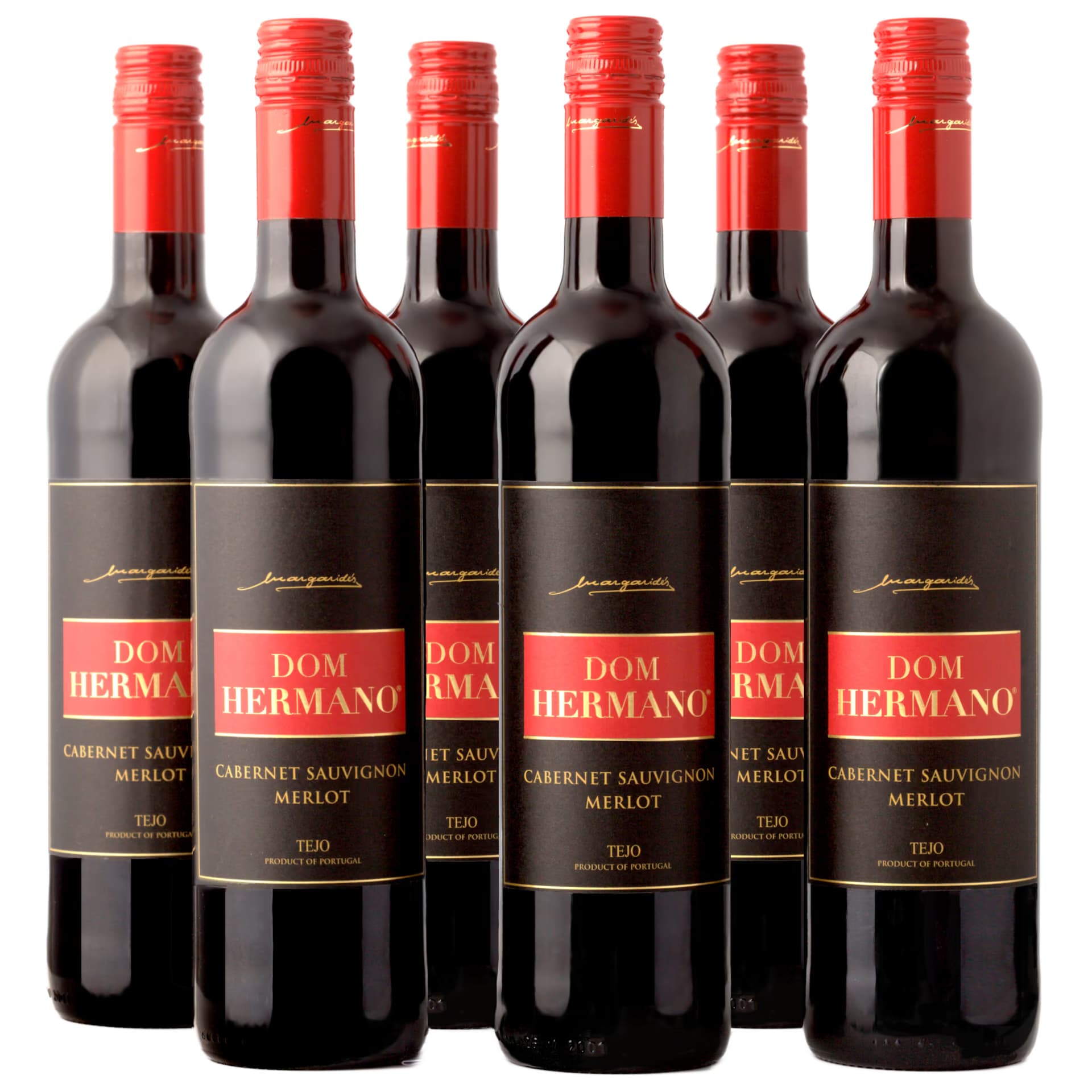 Garrafas de Dom Hermano Cabernet Sauvignon Merlot, vinho tinto do Tejo