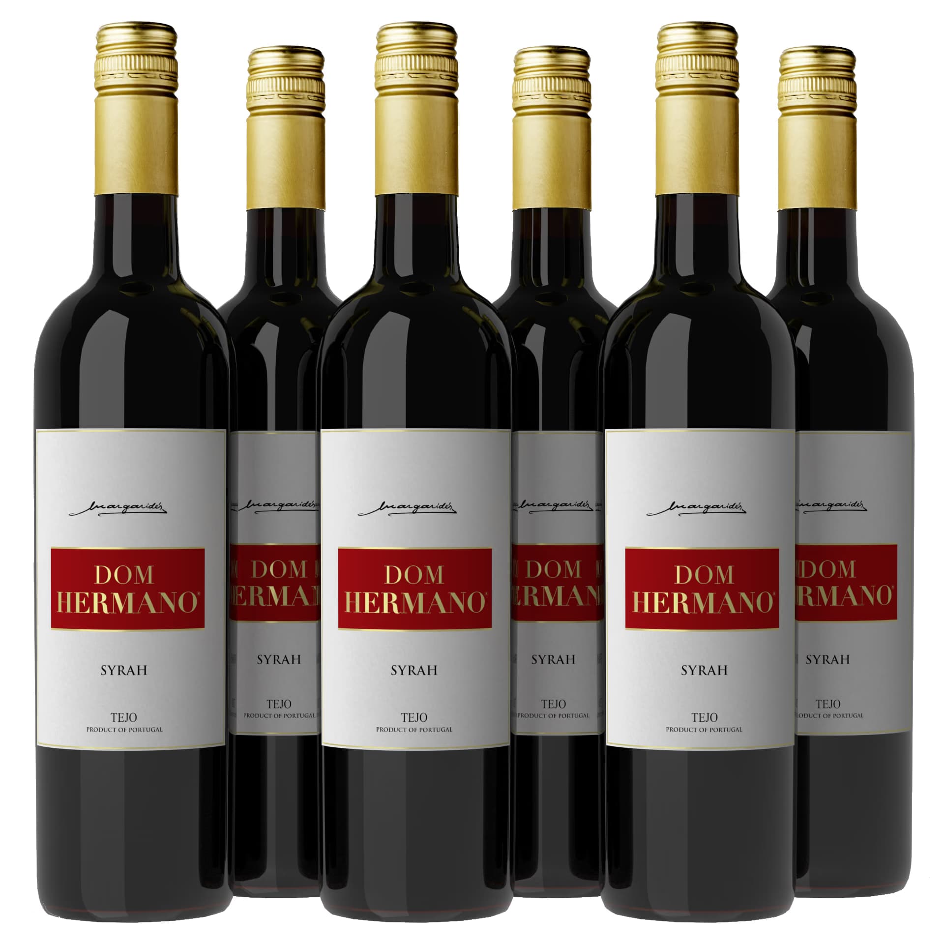 Garrafas de Dom Hermano Syrah, vinho tinto do Tejo